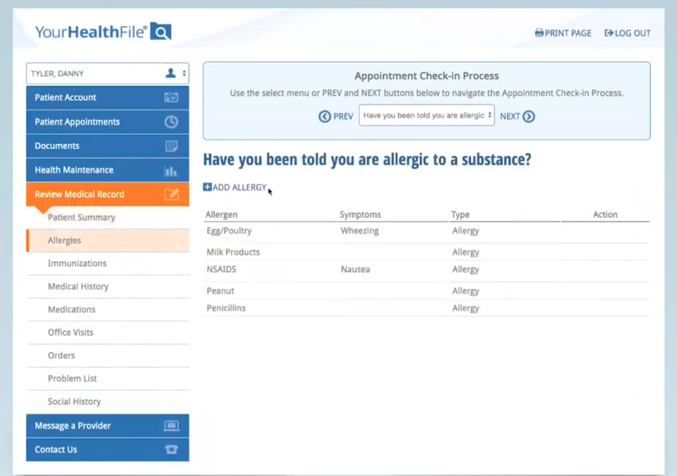 screenshot of NextGen Healthcare Interoperability